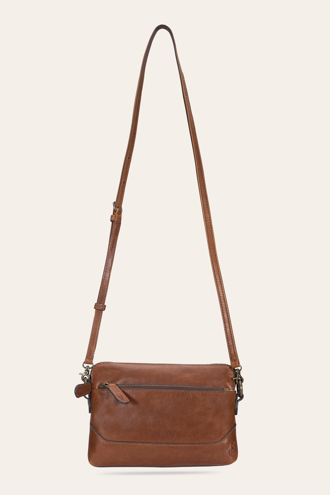 Frye Melissa Cognac Crossbody Wristlet Cognac