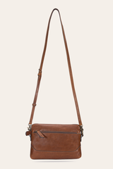 Frye Melissa Cognac Crossbody Wristlet Cognac