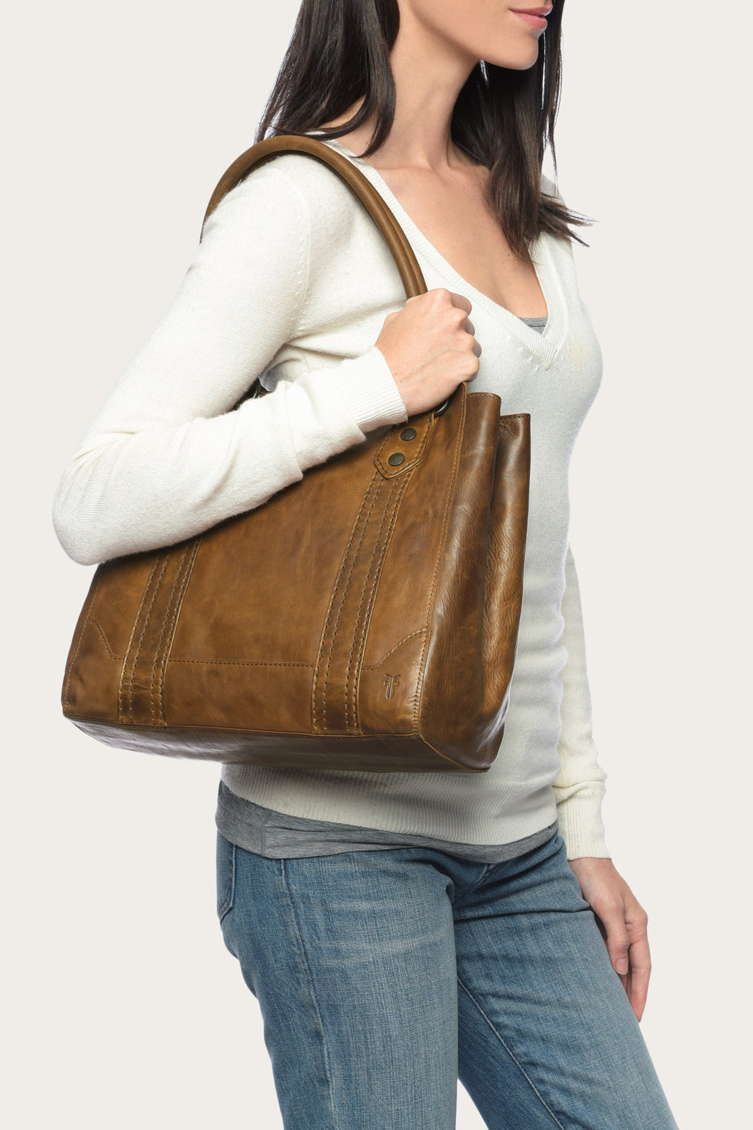 Frye Melissa Cognac Tote Cognac
