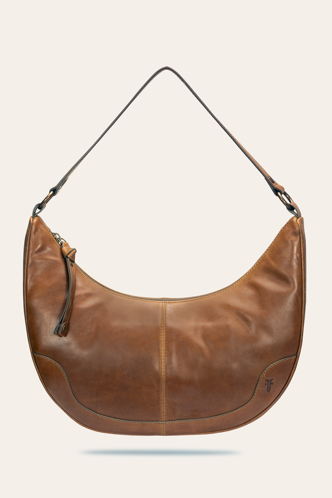 Frye Melissa Cognac Crescent Hobo Cognac