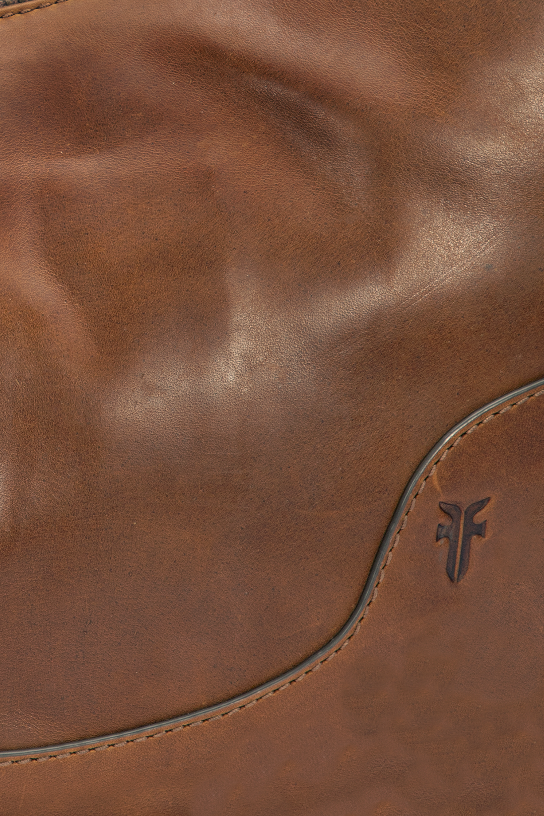 Frye Melissa Cognac Crescent Hobo Cognac