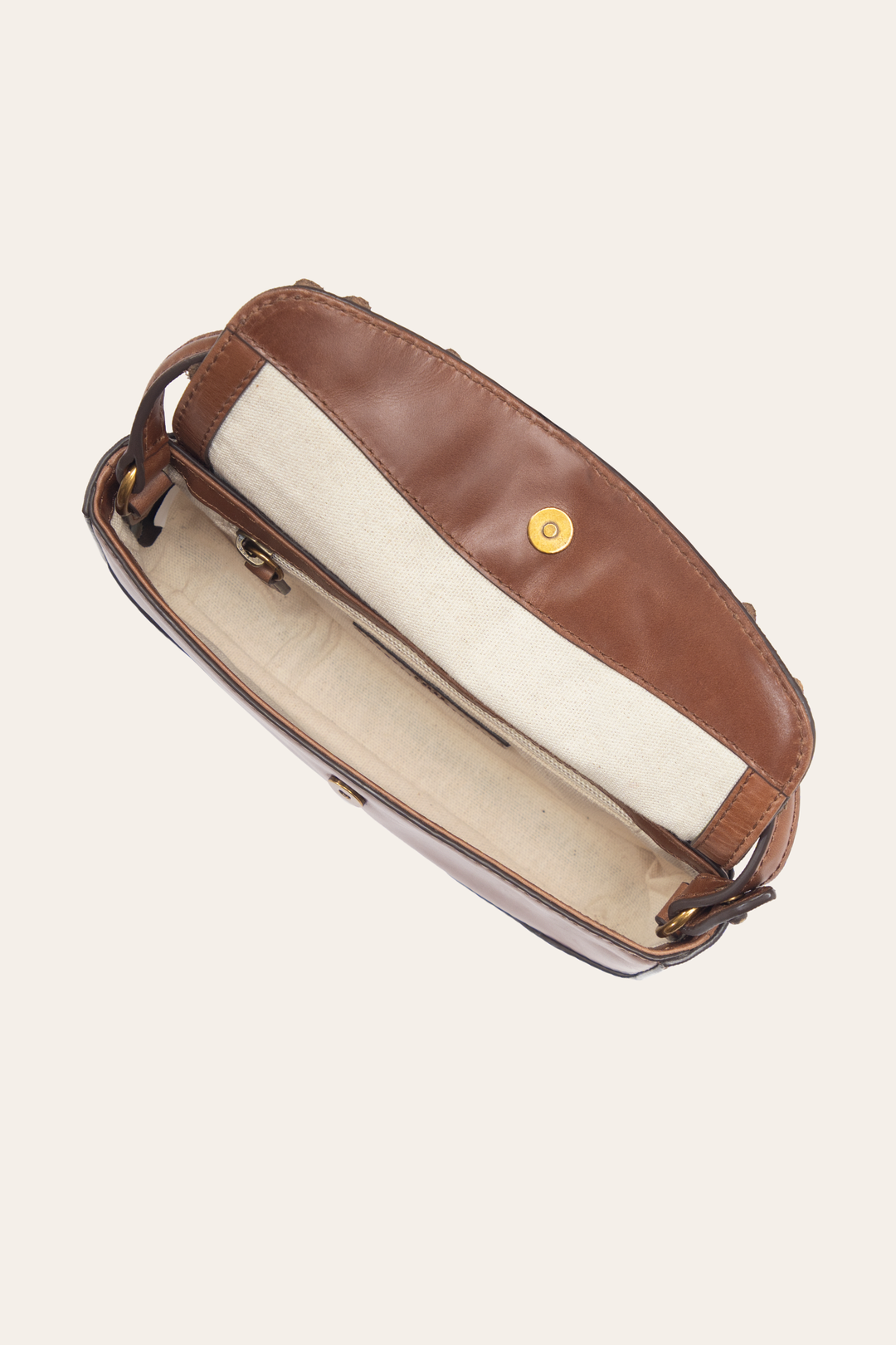 Frye Cognac Melissa Floral Convertible Mini Flap Cognac