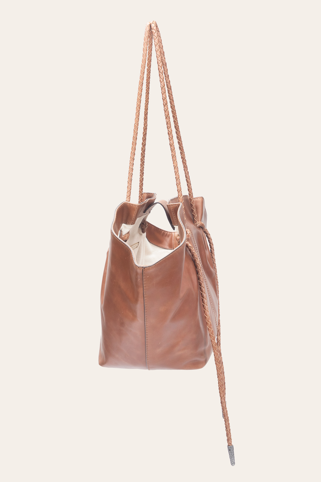 Frye Cognac Caroline Shopper Cognac
