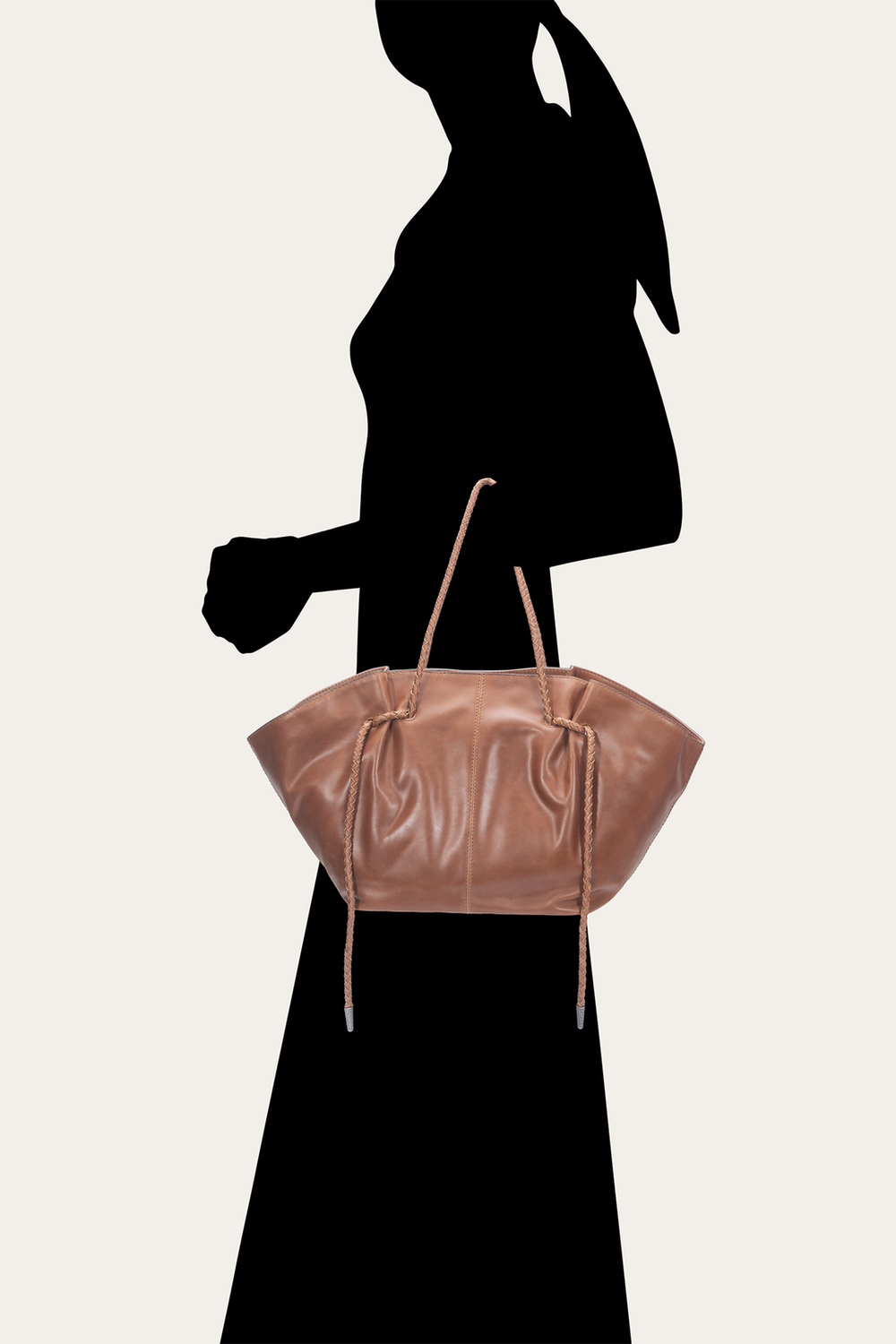Frye Cognac Caroline Shopper Cognac