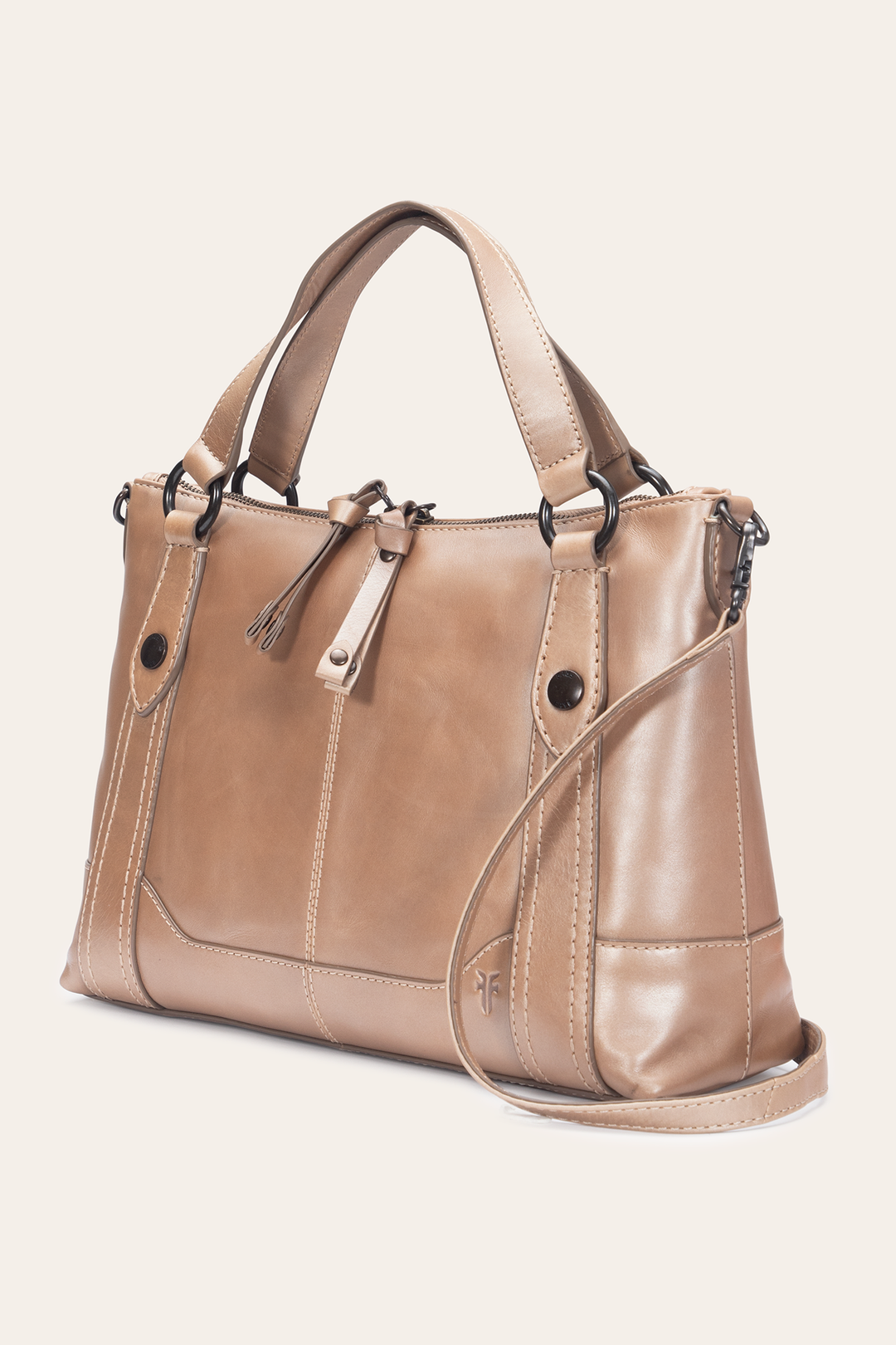 Frye Light Bronze Melissa Medium Satchel Light Bronze