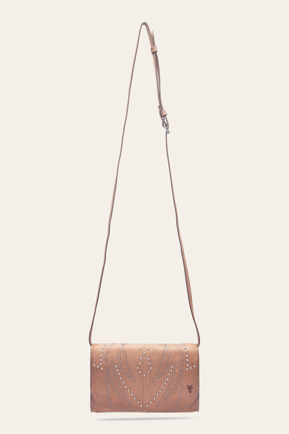 Frye Sara Beige Wallet Crossbody Beige