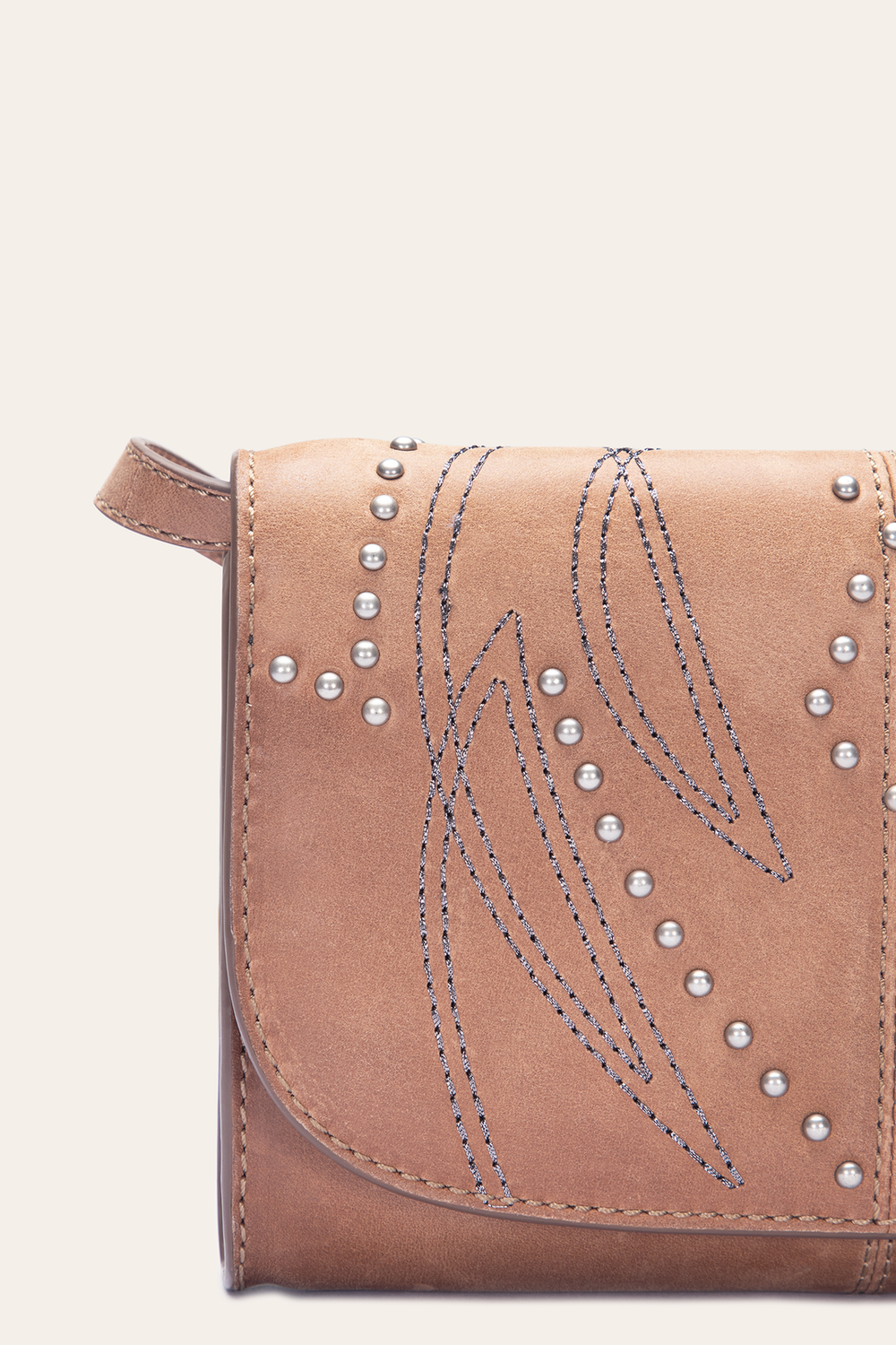 Frye Sara Beige Wallet Crossbody Beige