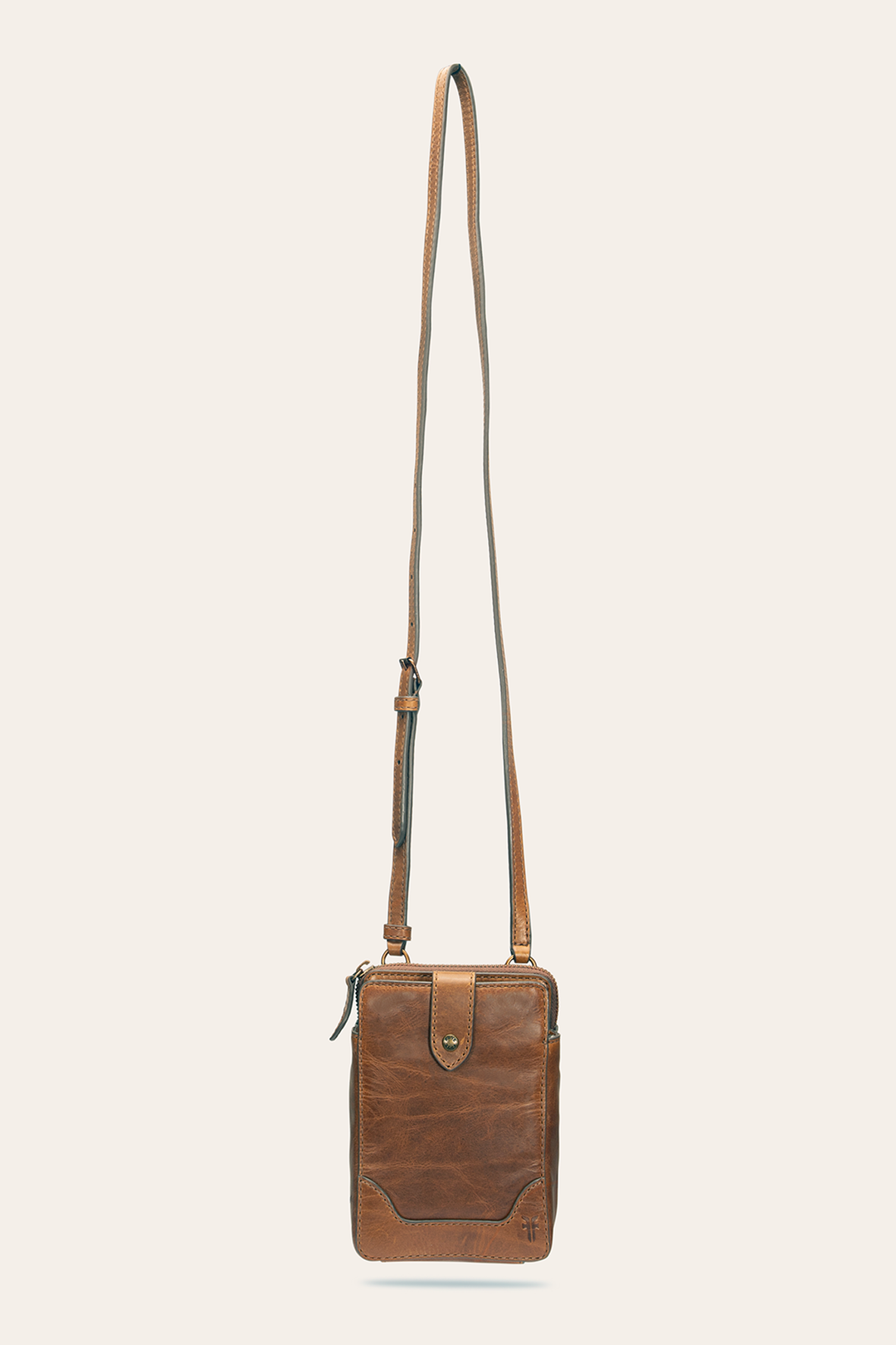 Frye Melissa Cognac Phone Crossbody Cognac