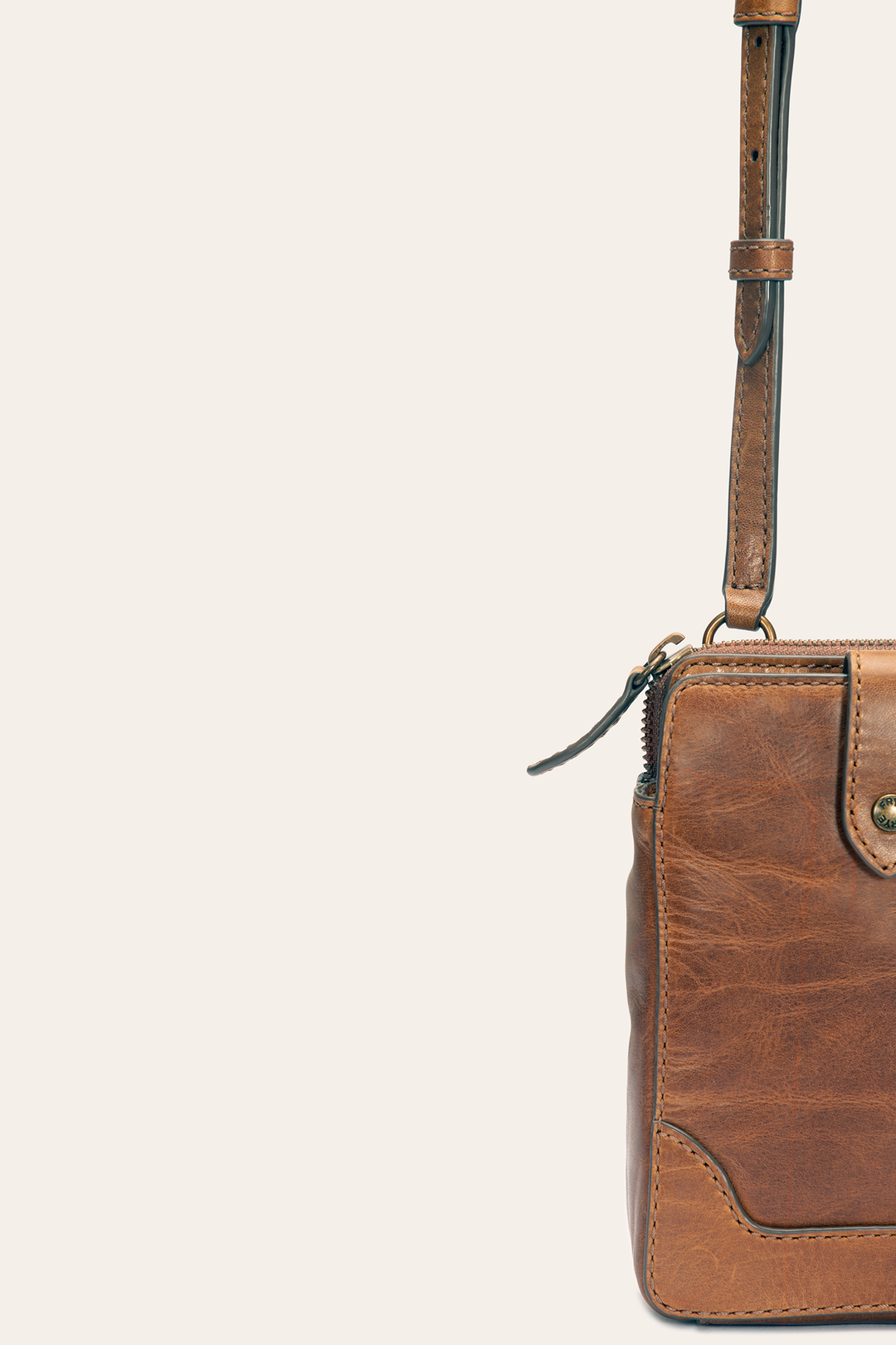 Frye Melissa Cognac Phone Crossbody Cognac