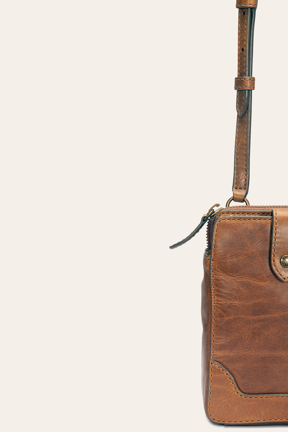 Frye Melissa Cognac Phone Crossbody Cognac