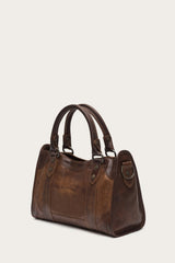 Frye Melissa Dark Brown Satchel Dark Brown