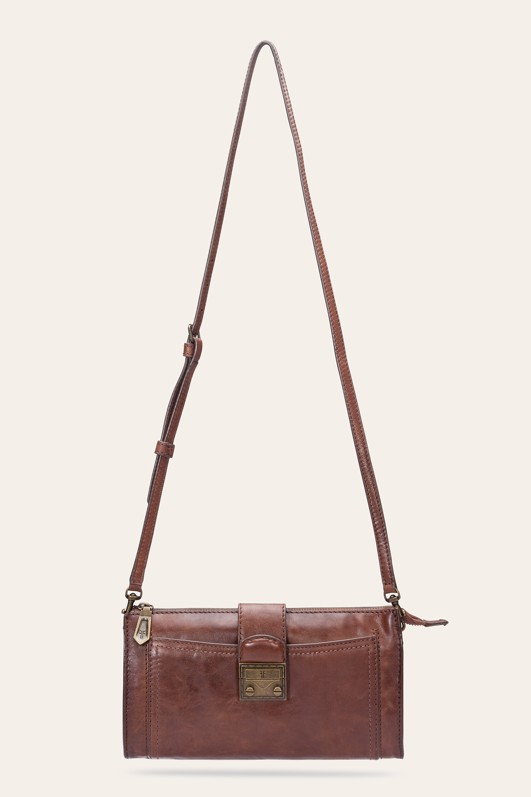 Frye Alex Cognac Crossbody Clutch Cognac