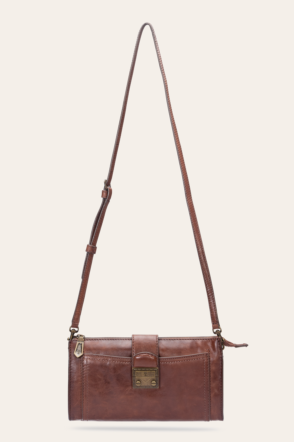Frye Alex Cognac Crossbody Clutch Cognac