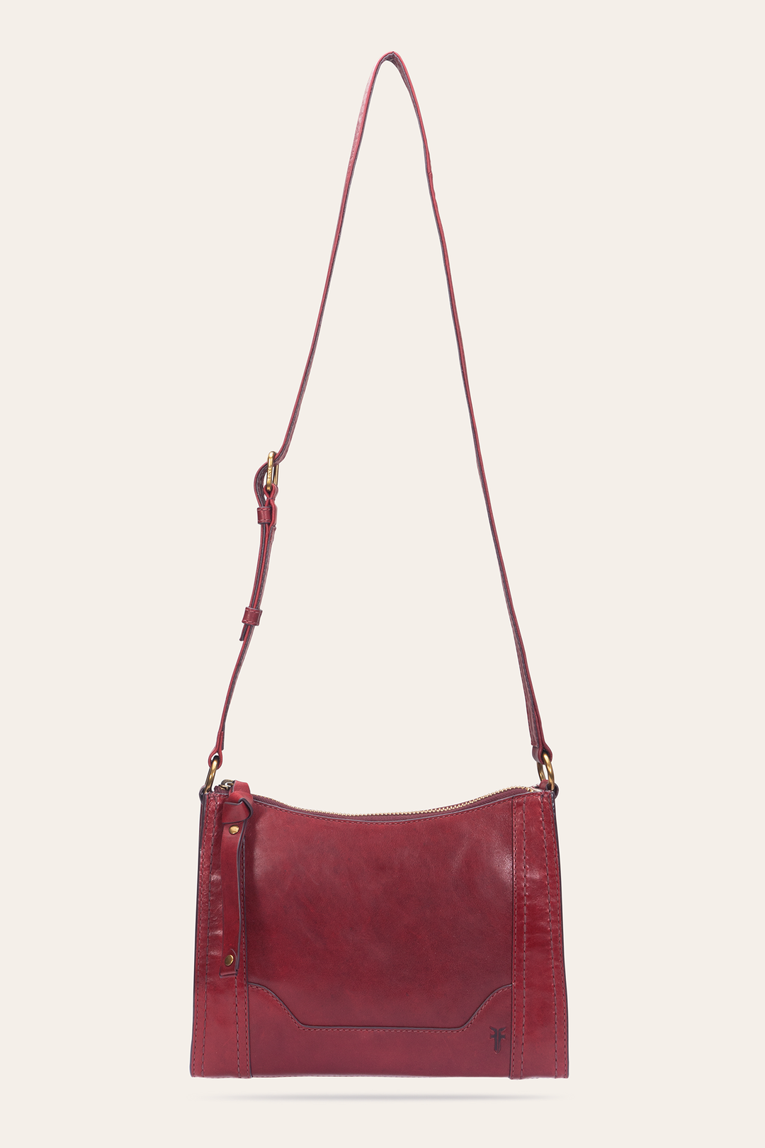 Frye Berry Lacquer Melissa Zip Crossbody Berry Lacquer