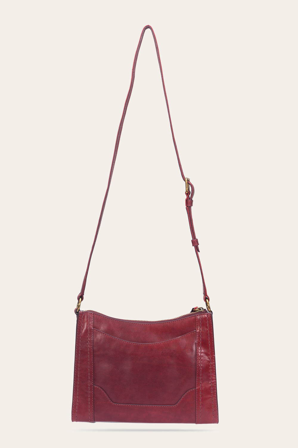 Frye Berry Lacquer Melissa Zip Crossbody Berry Lacquer