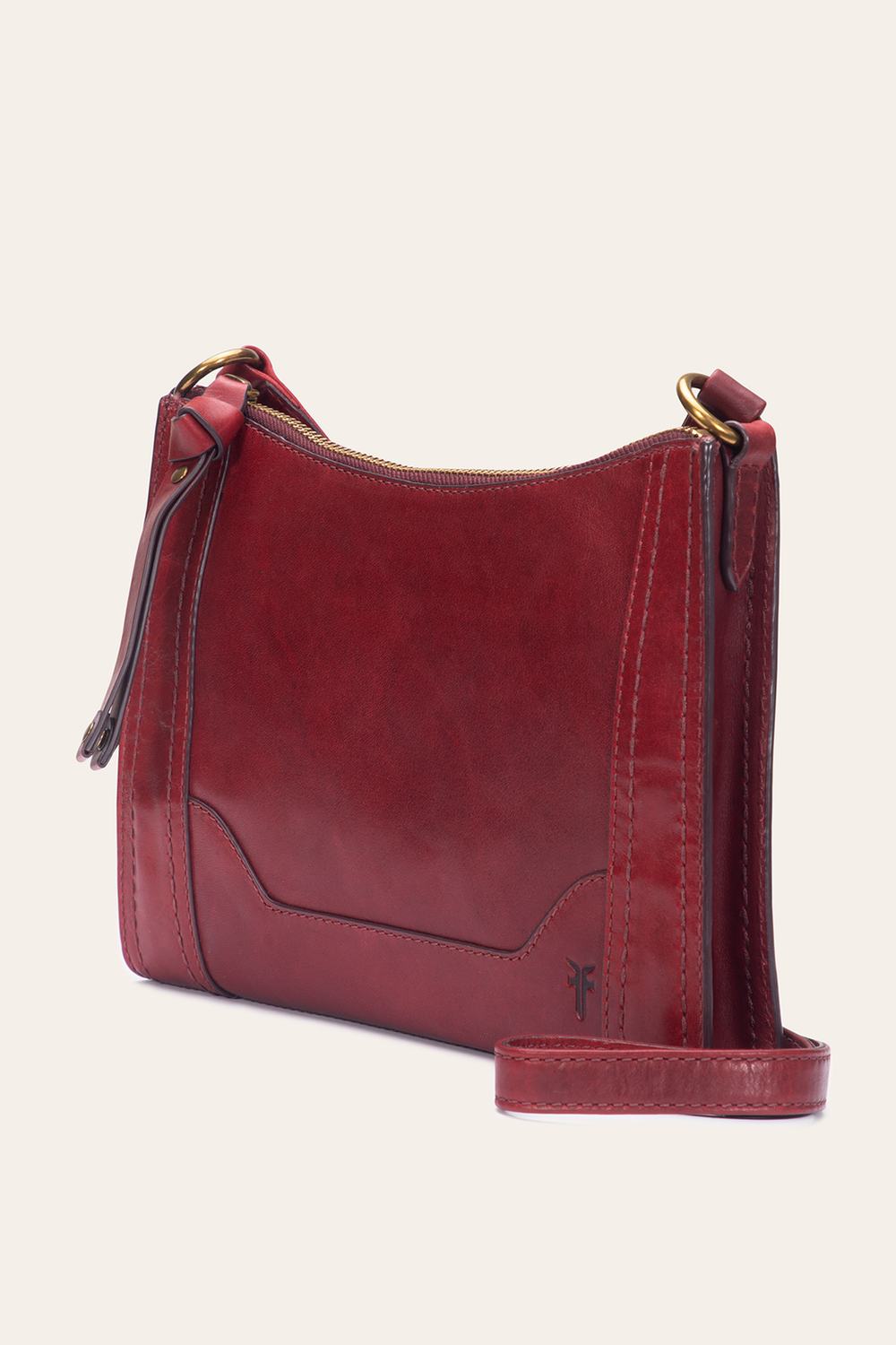 Frye Berry Lacquer Melissa Zip Crossbody Berry Lacquer