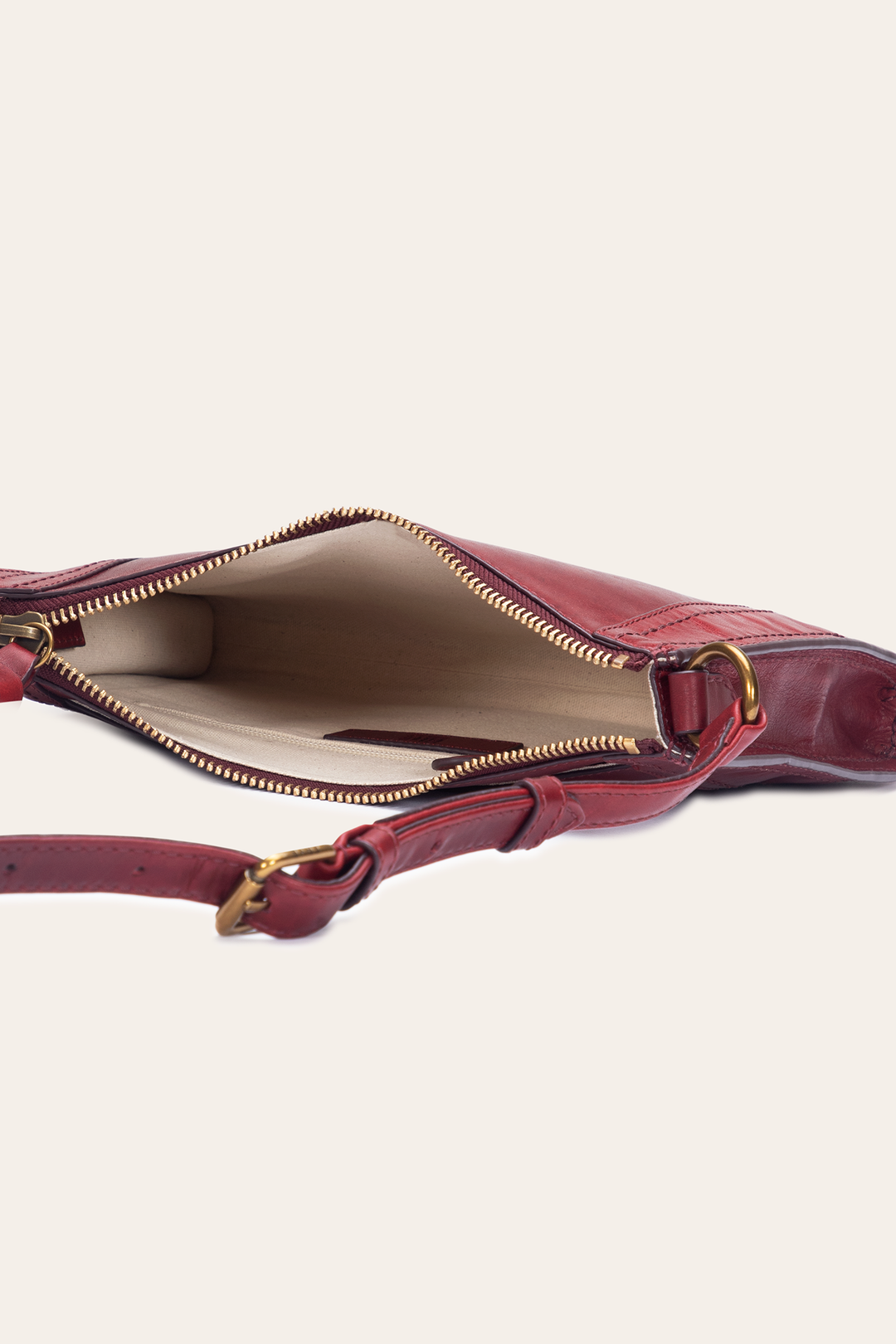 Frye Berry Lacquer Melissa Zip Crossbody Berry Lacquer