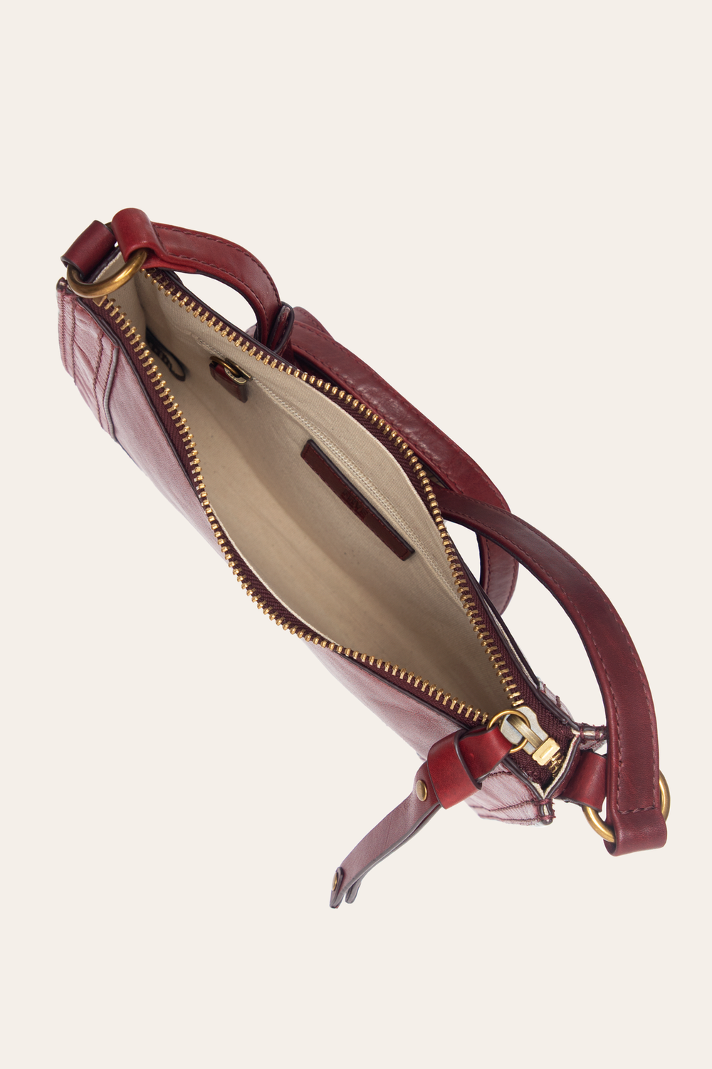 Frye Berry Lacquer Melissa Zip Crossbody Berry Lacquer