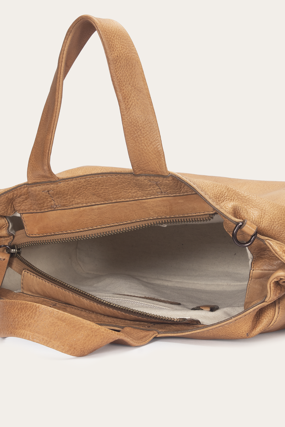 Frye Beige Nora Knotted Satchel Beige