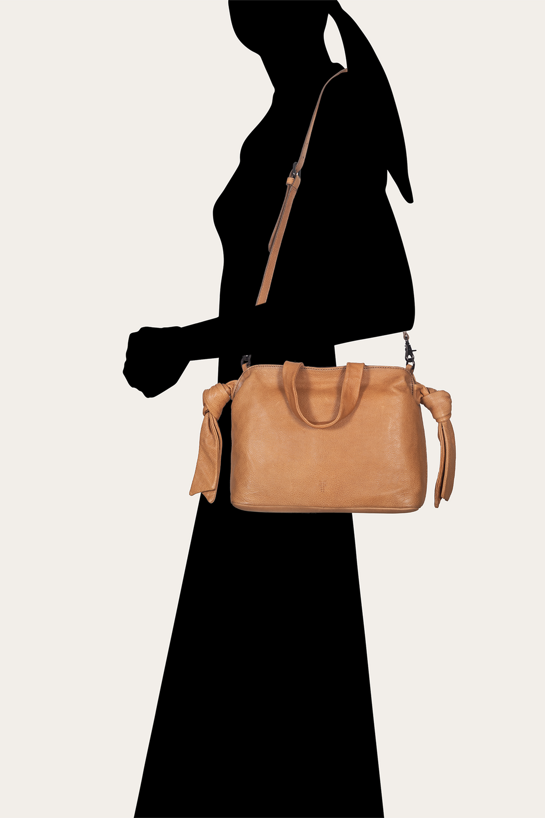 Frye Beige Nora Knotted Satchel Beige
