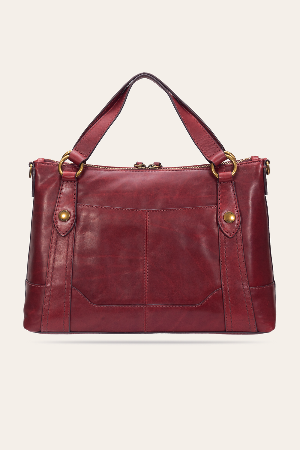 Frye Berry Lacquer Melissa Medium Satchel Berry Lacquer