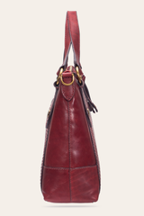 Frye Berry Lacquer Melissa Medium Satchel Berry Lacquer