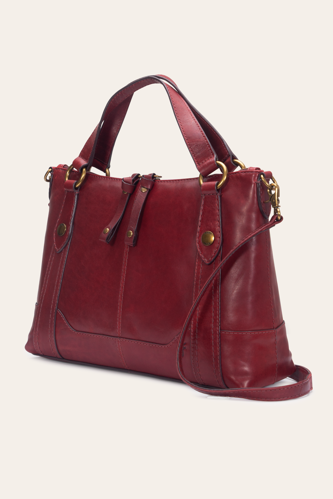 Frye Berry Lacquer Melissa Medium Satchel Berry Lacquer