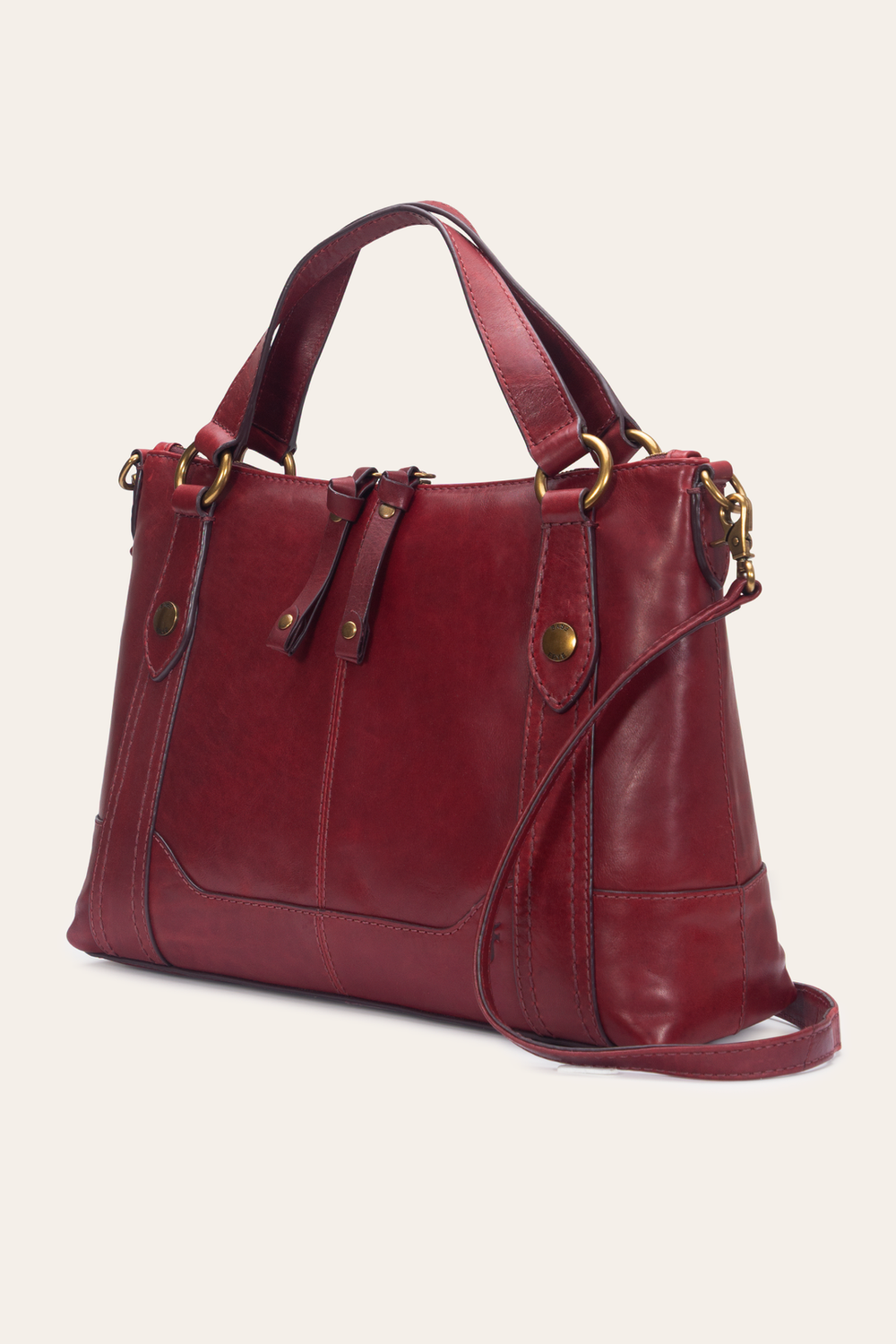 Frye Berry Lacquer Melissa Medium Satchel Berry Lacquer