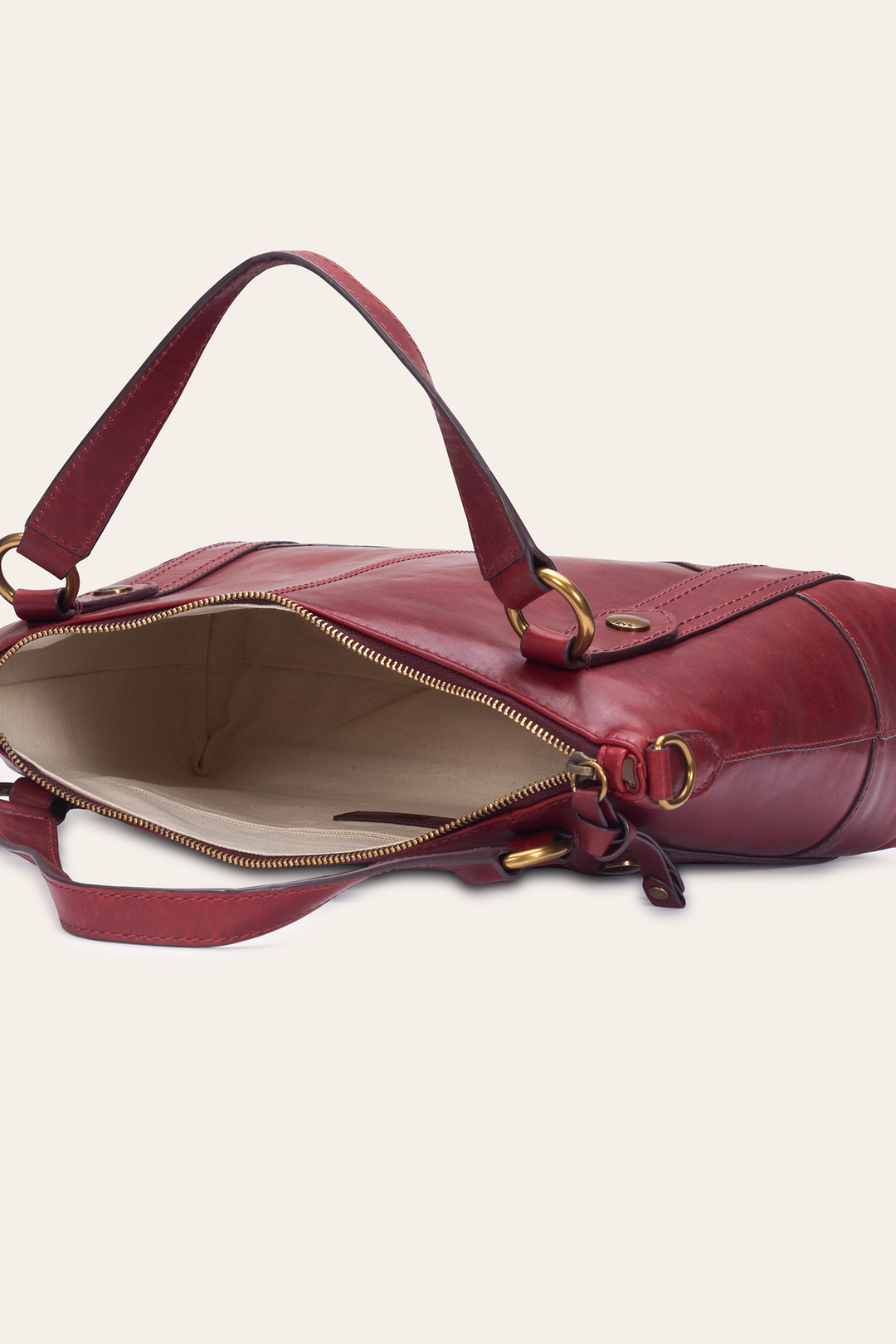 Frye Berry Lacquer Melissa Medium Satchel Berry Lacquer