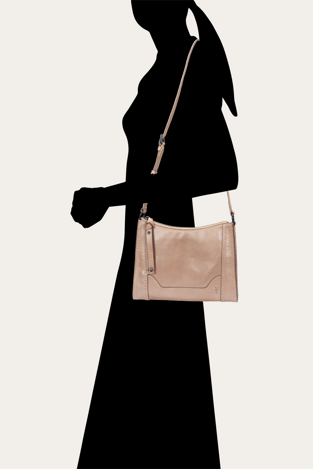 Frye Light Bronze Melissa Zip Crossbody Light Bronze