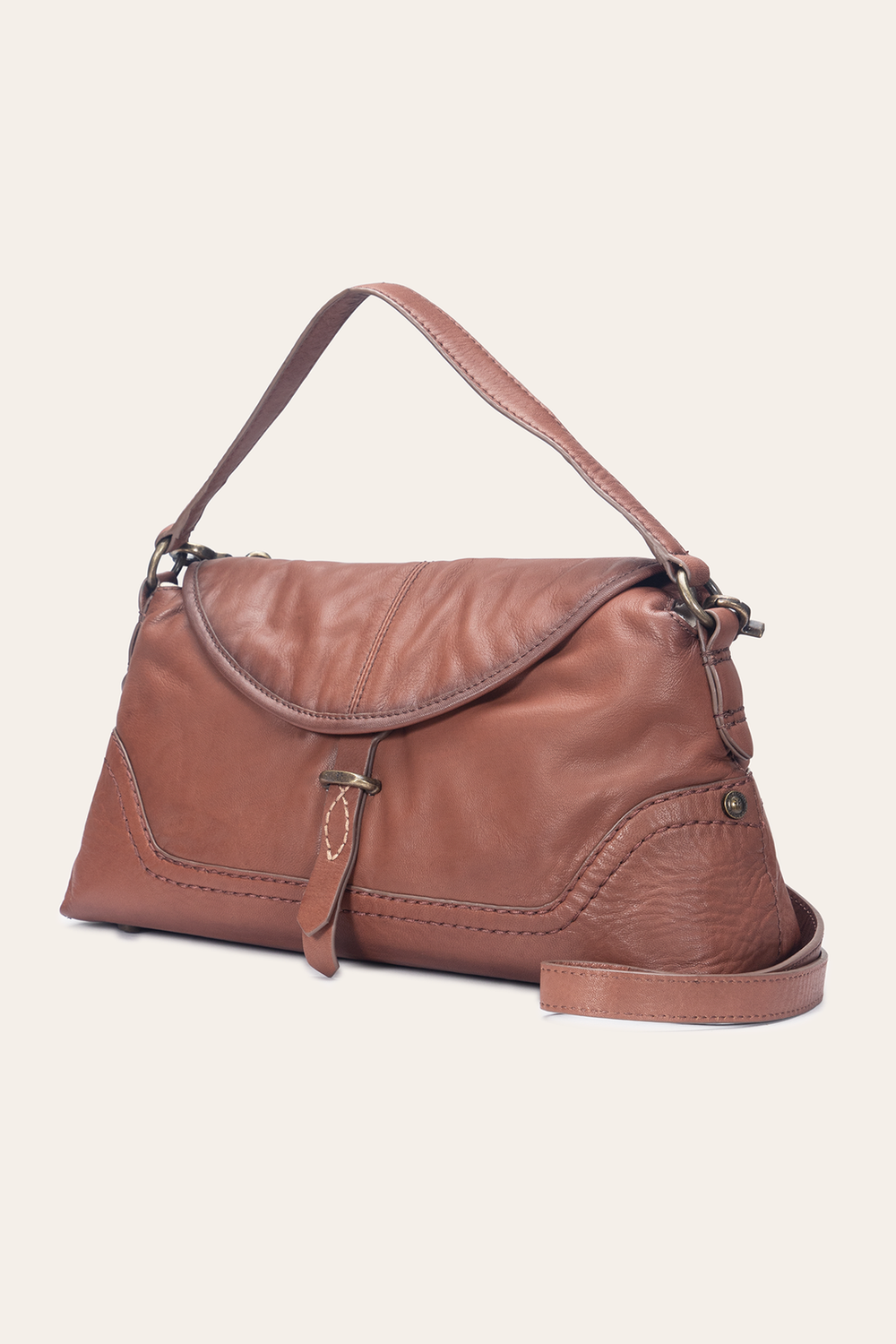 Frye Campus Cognac Shoulder Cognac