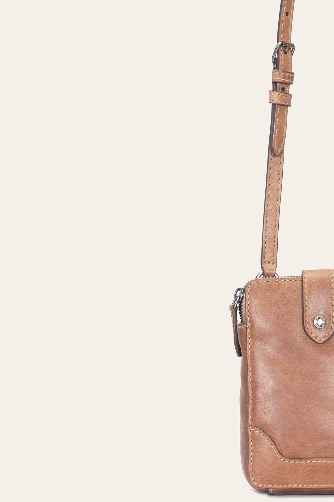 Frye Melissa Beige Phone Crossbody Beige