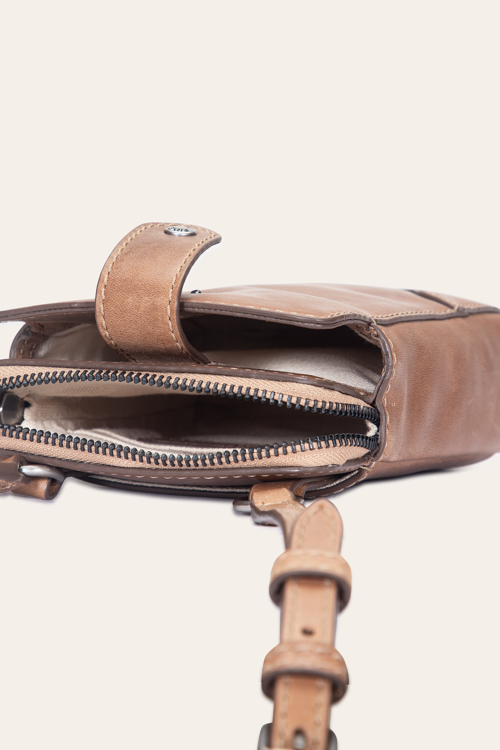 Frye Melissa Beige Phone Crossbody Beige