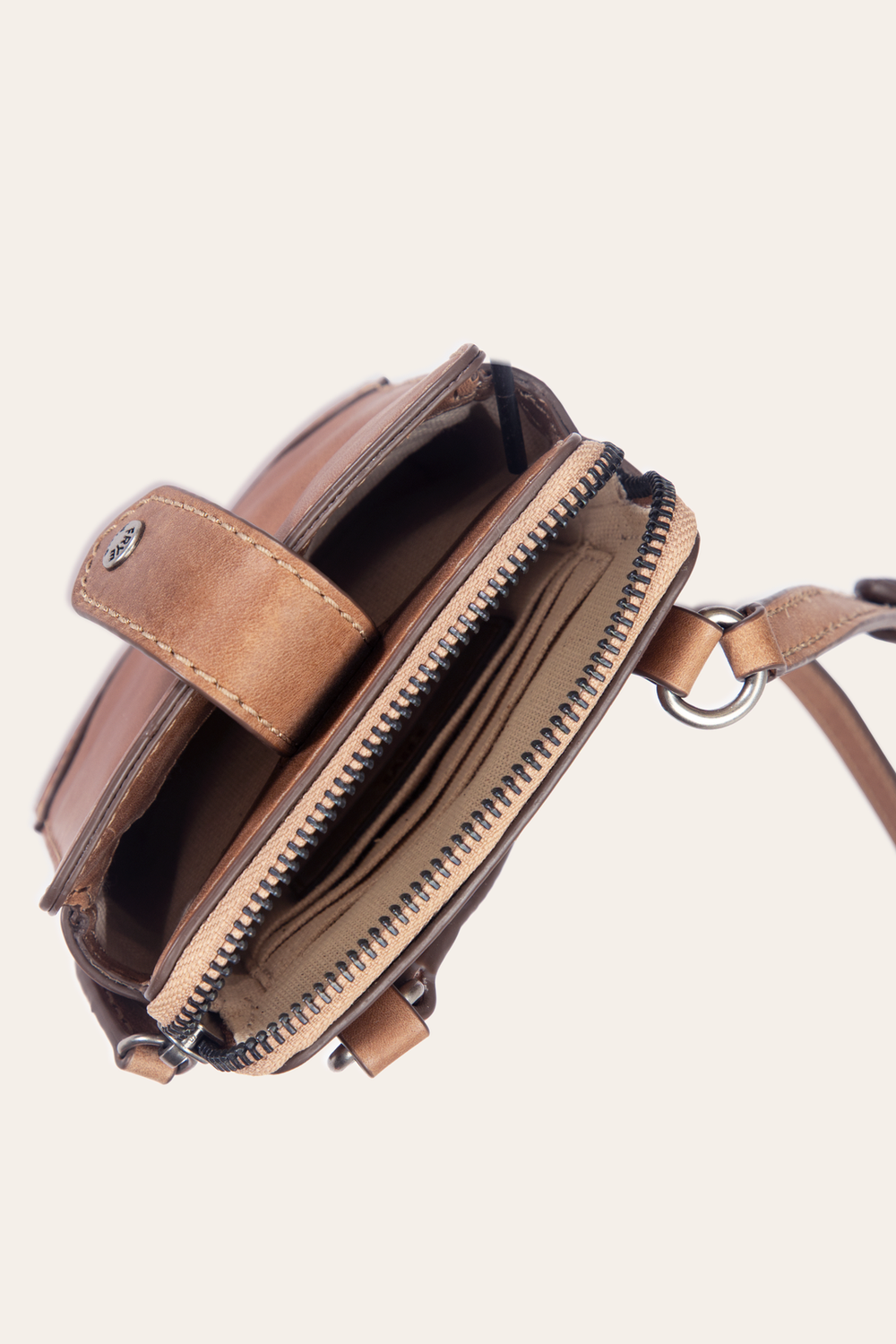 Frye Melissa Beige Phone Crossbody Beige
