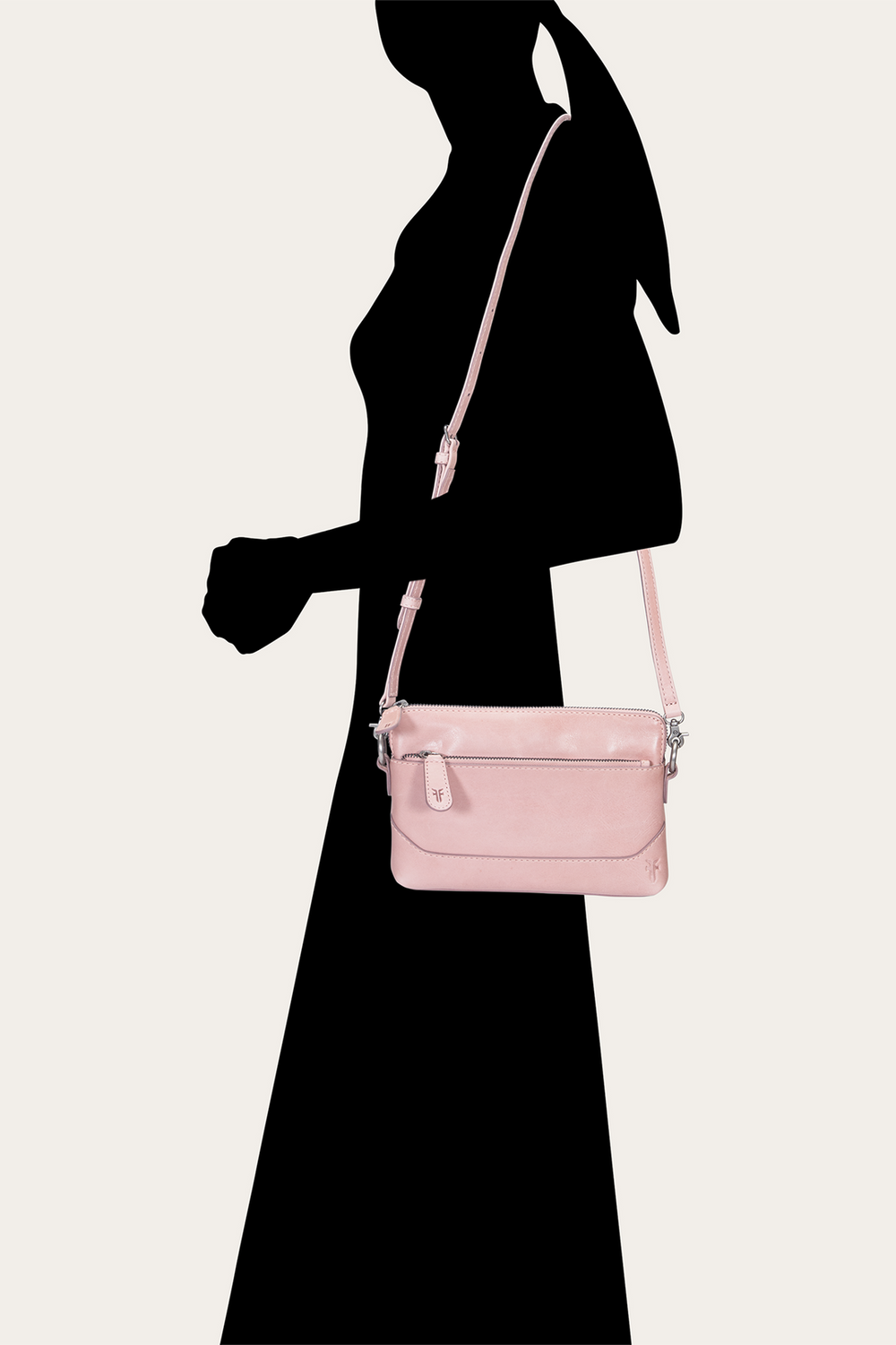 Frye Melissa Woodrose Crossbody Wristlet Woodrose