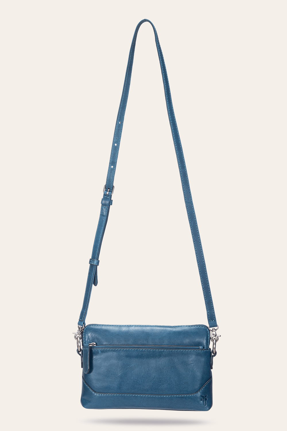 Frye Melissa Steel Crossbody Wristlet Steel
