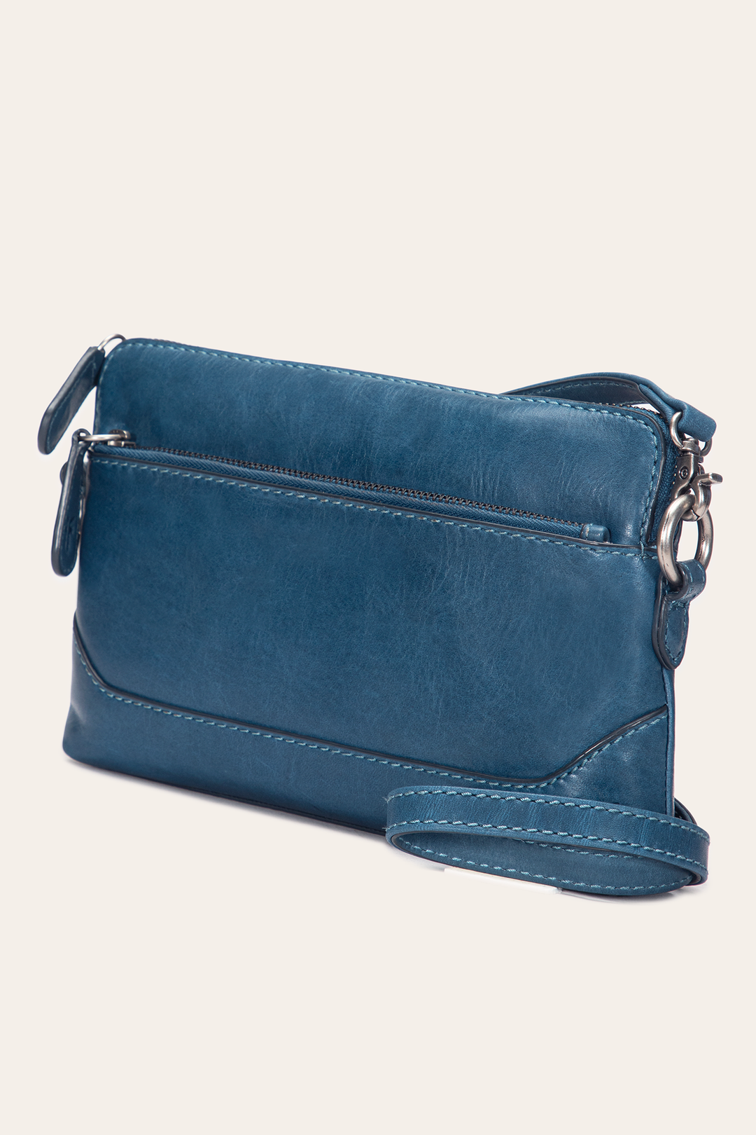 Frye Melissa Steel Crossbody Wristlet Steel