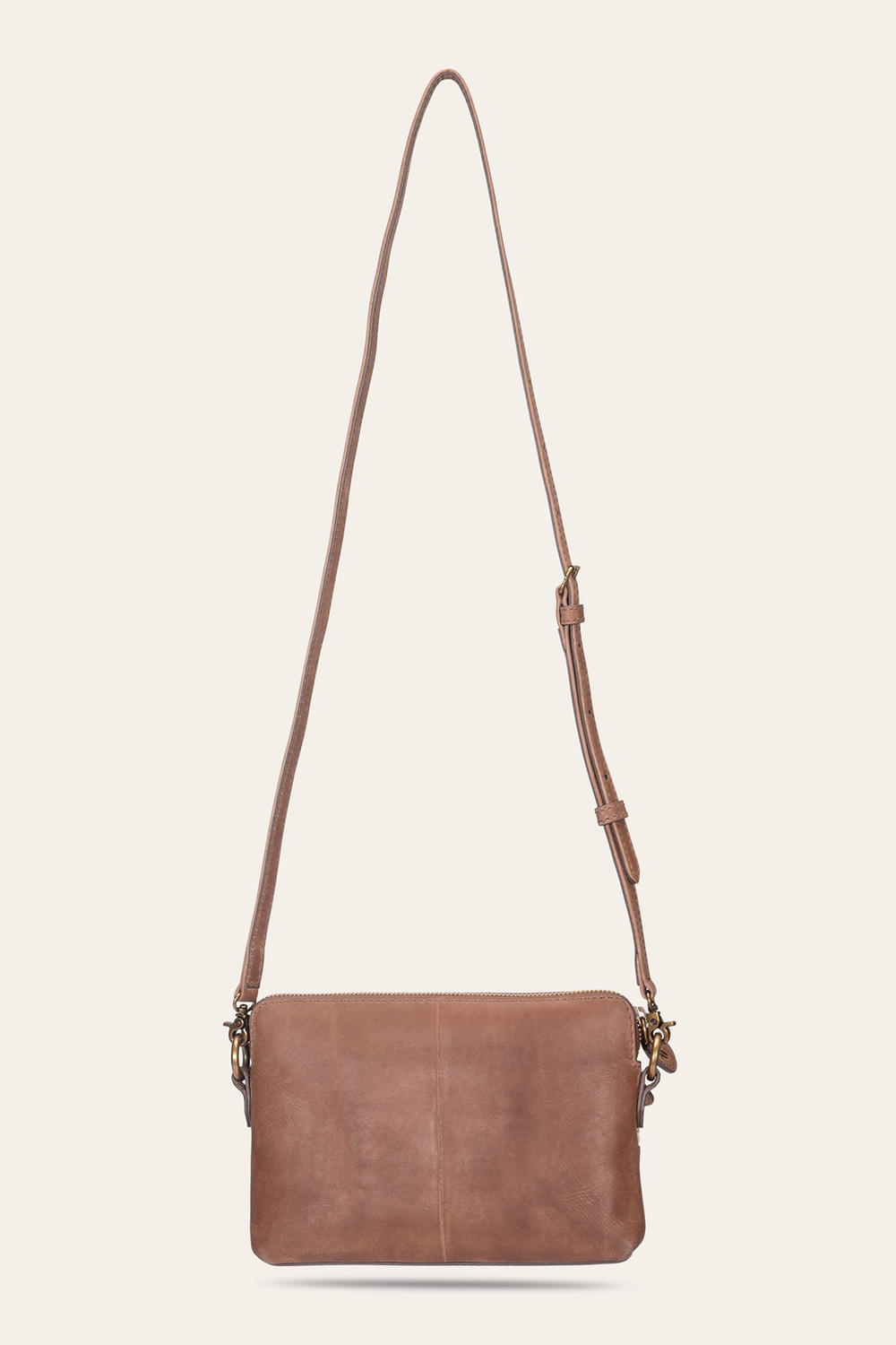 Frye Women's Floral Crossbody Wristlet Wallet Cognac