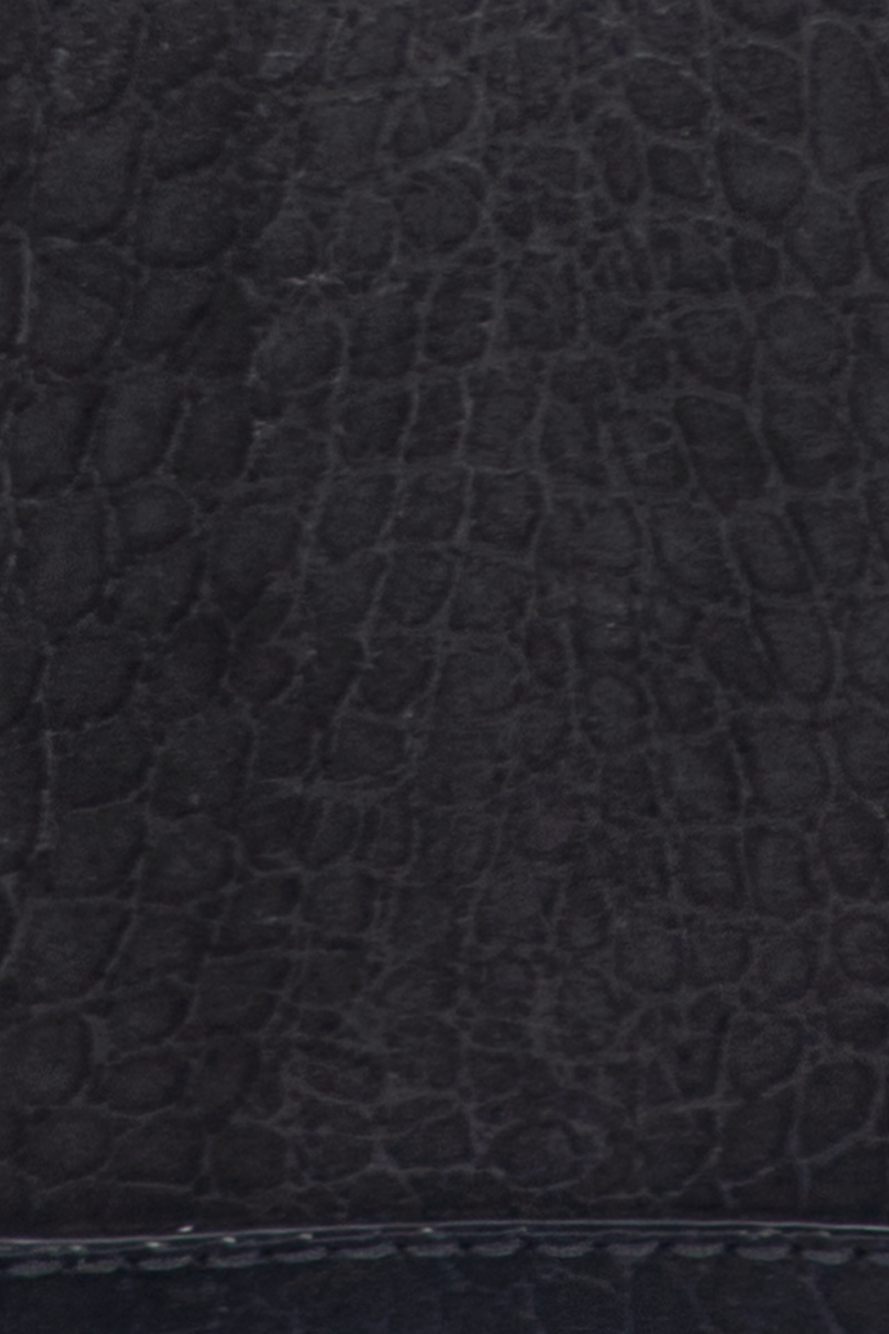 Frye Melissa Black Sueded Croco Camera Black