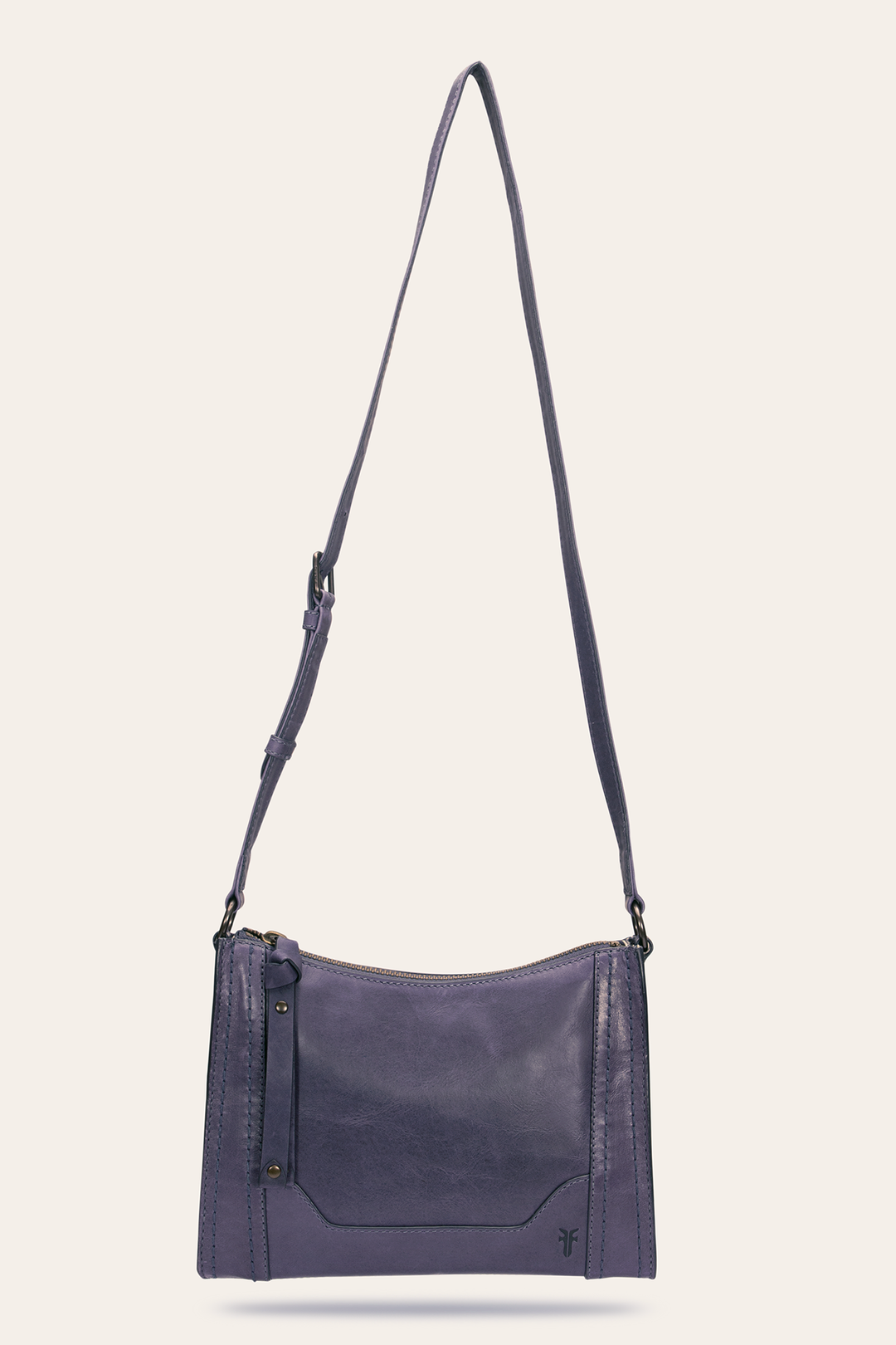 Frye Melissa Eggplant Zip Crossbody Eggplant
