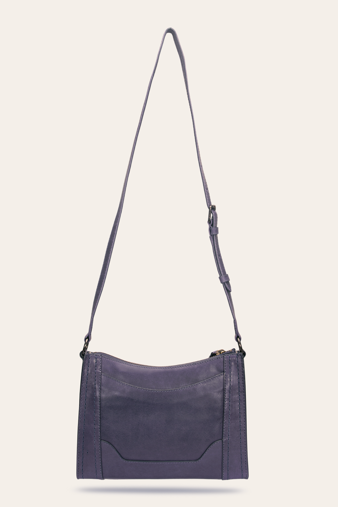 Frye Melissa Eggplant Zip Crossbody Eggplant