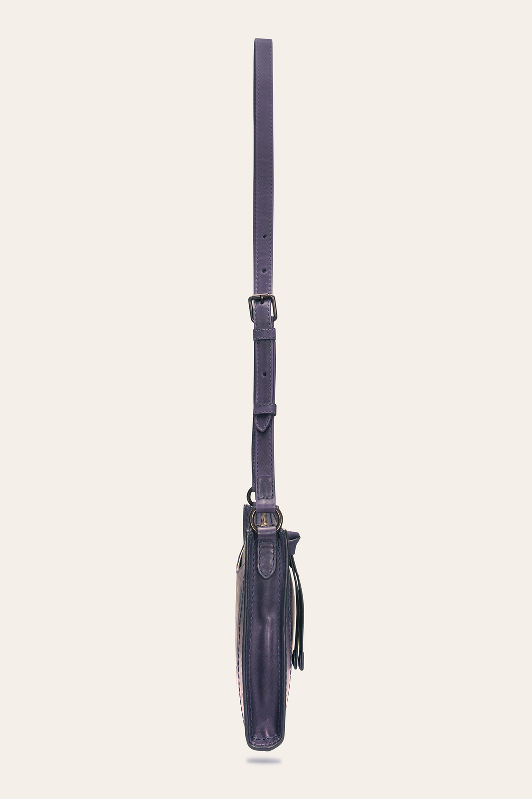 Frye Melissa Eggplant Zip Crossbody Eggplant