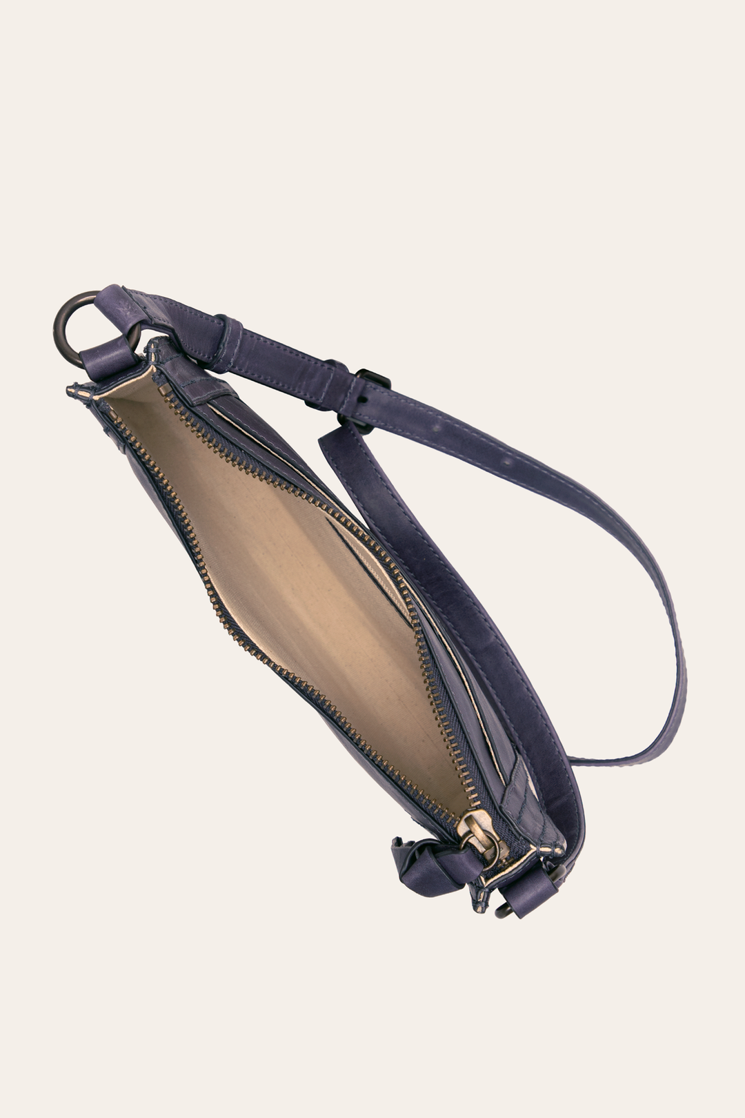 Frye Melissa Eggplant Zip Crossbody Eggplant