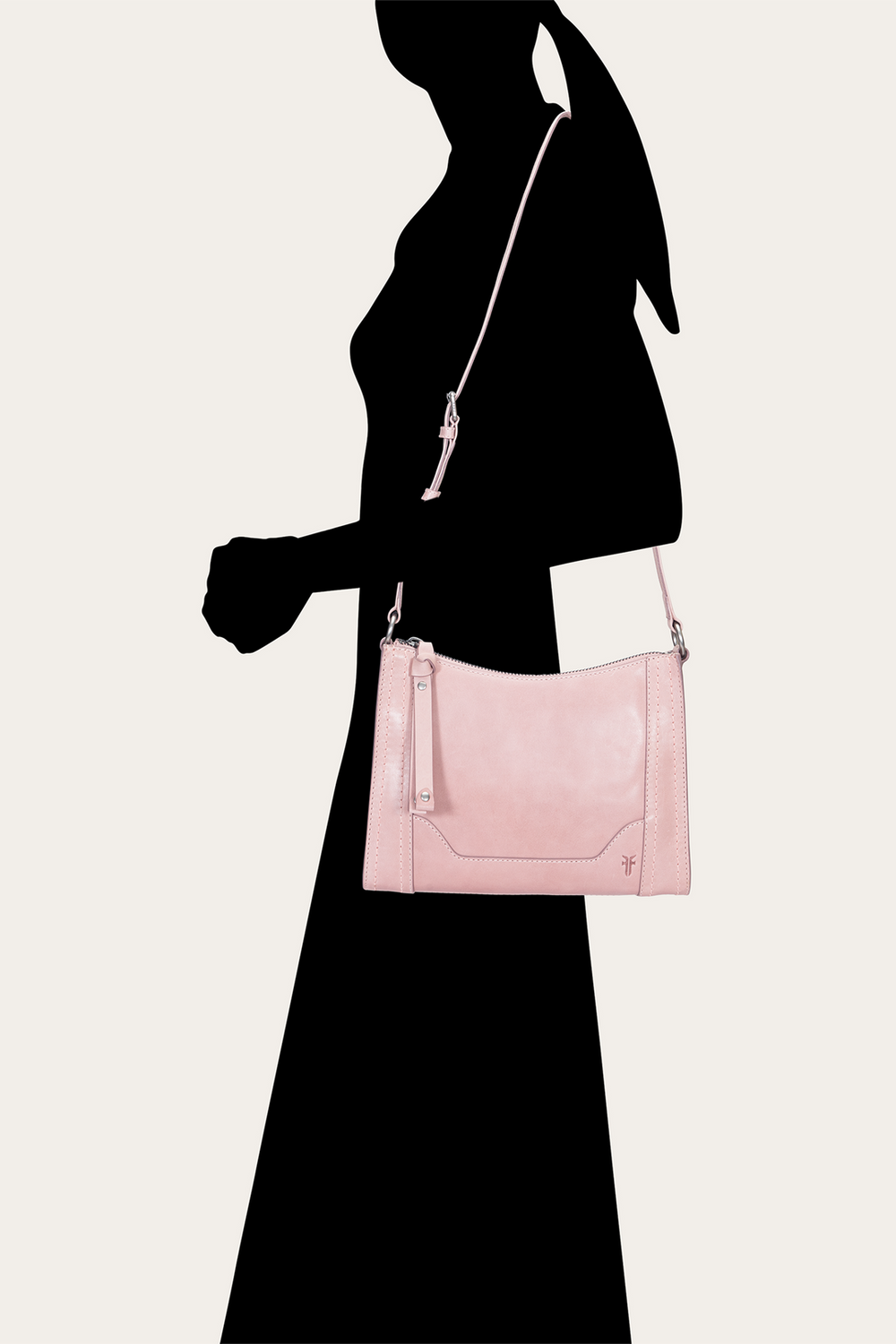Frye Melissa Zip Crossbody in Woodrose Woodrose