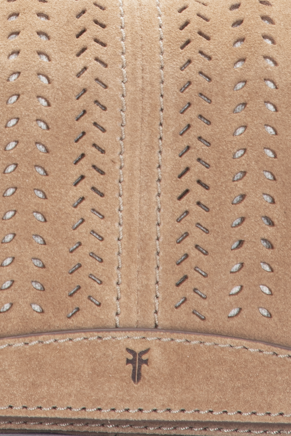 Frye Stella Suede Wallet Crossbody in Beige Beige