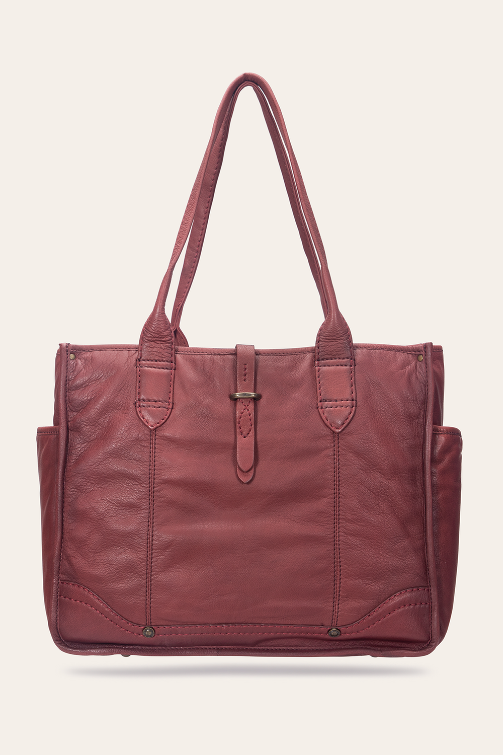 Frye Campus Burgundy Tote Burgundy