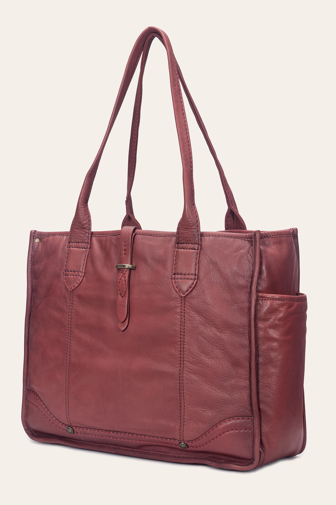 Frye Campus Burgundy Tote Burgundy