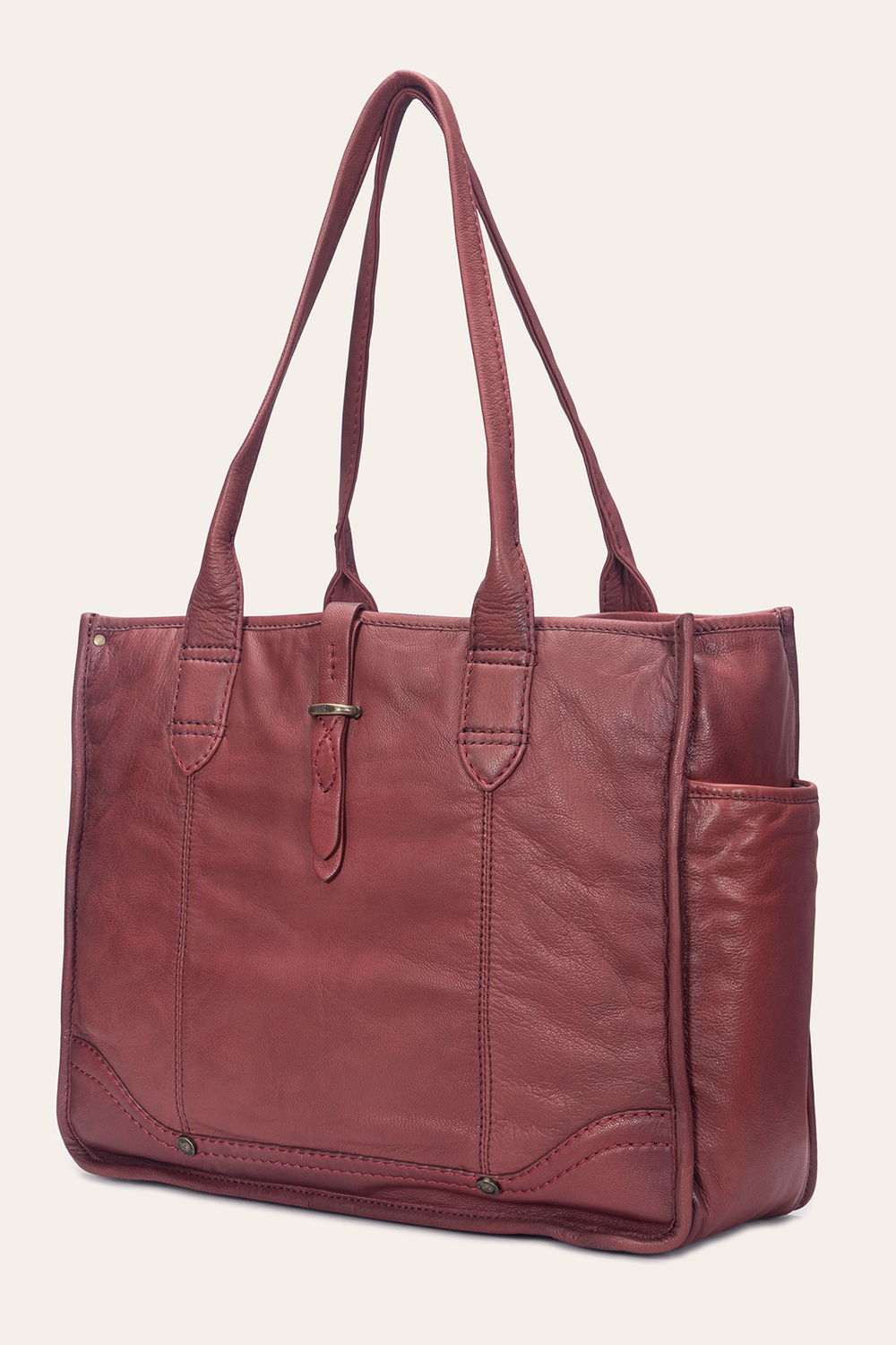 Frye Campus Burgundy Tote Burgundy