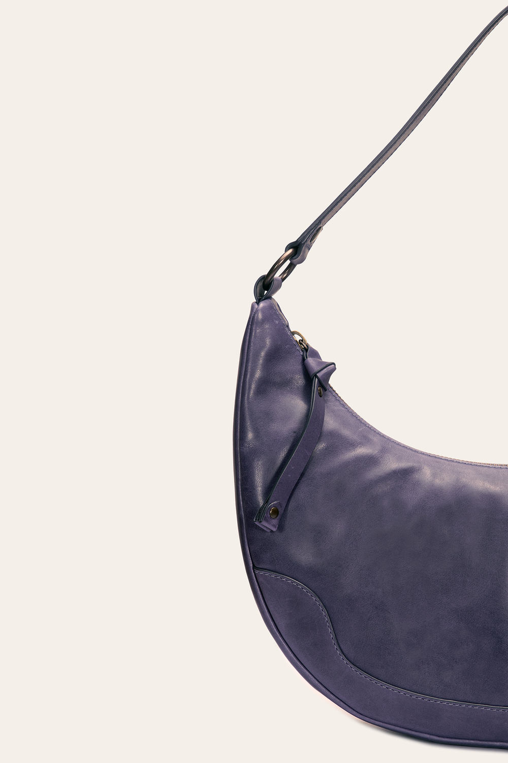 Frye Melissa Crescent Hobo in Eggplant Eggplant