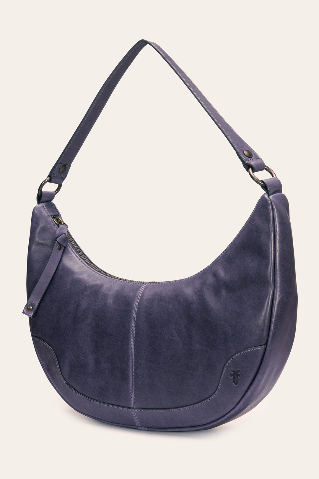 Frye Melissa Crescent Hobo in Eggplant Eggplant